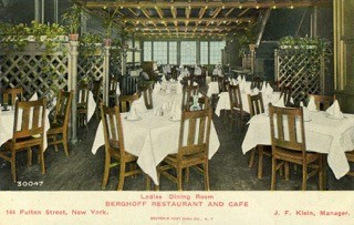 Berghoff Ladies Dining Room ca. 1910, New York City
