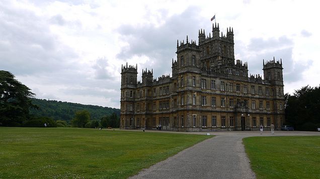 Highclere Castle as Downton Abbey