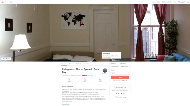 Exhibit 2: Shared Room listing in Boston Exhibit 2: Shared Room listing in Boston