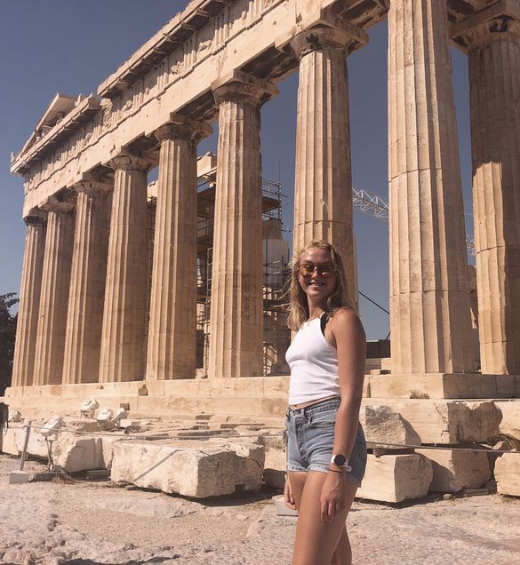 Grace Beery in Greece