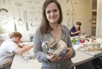 Sarah Keklak, archaeologist, Brook Farm Utopian Community, Beyond Utopia: 5,000 Years at Brook Farm exhibit