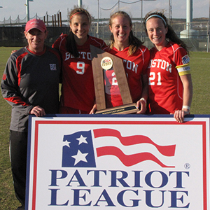 Boston University BU, womens soccer, coach Nancy Feldman, Patriot League championship, terriers, BU athletics