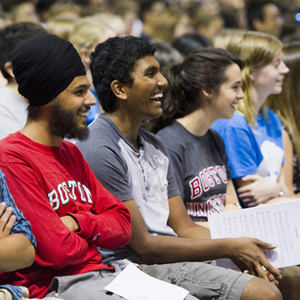Boston University BU , class of 2018, Matriculation 2014, Agganis Arena