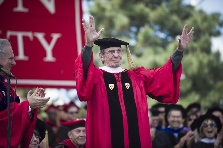 Lenoard Nimoy BU Commencement
