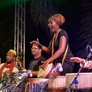 Nile Project concert in Al Azhar Park, Cairo, Egypt, 6 March, 2014