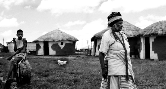 Xhosa woman and grandson