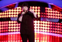 Jack Gregori sings “Ring of Fire” during the audition round of NBC’s The Voice on March 3. Photo by Tyler Golden/NBC