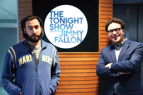 Mike DiCenzo and Arthur Meyer at The Tonight Show Starring Jimmy Fallon