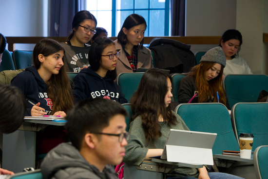 Students absorb recent Chinese history in Min Ye’s Pacific Challenge course.