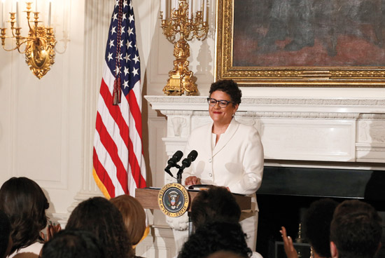 Elizabeth Alexander speaks at the White House