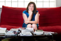 Eve Bridburg at the GrubStreet creative writing workshop offices