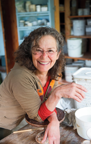 Joan Lederman in her studio