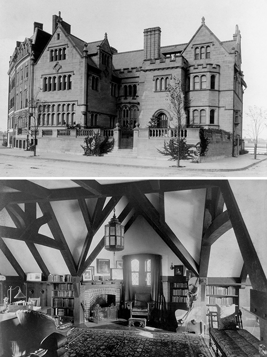 The Castle at Boston University when it was still the William Lindsey mansion