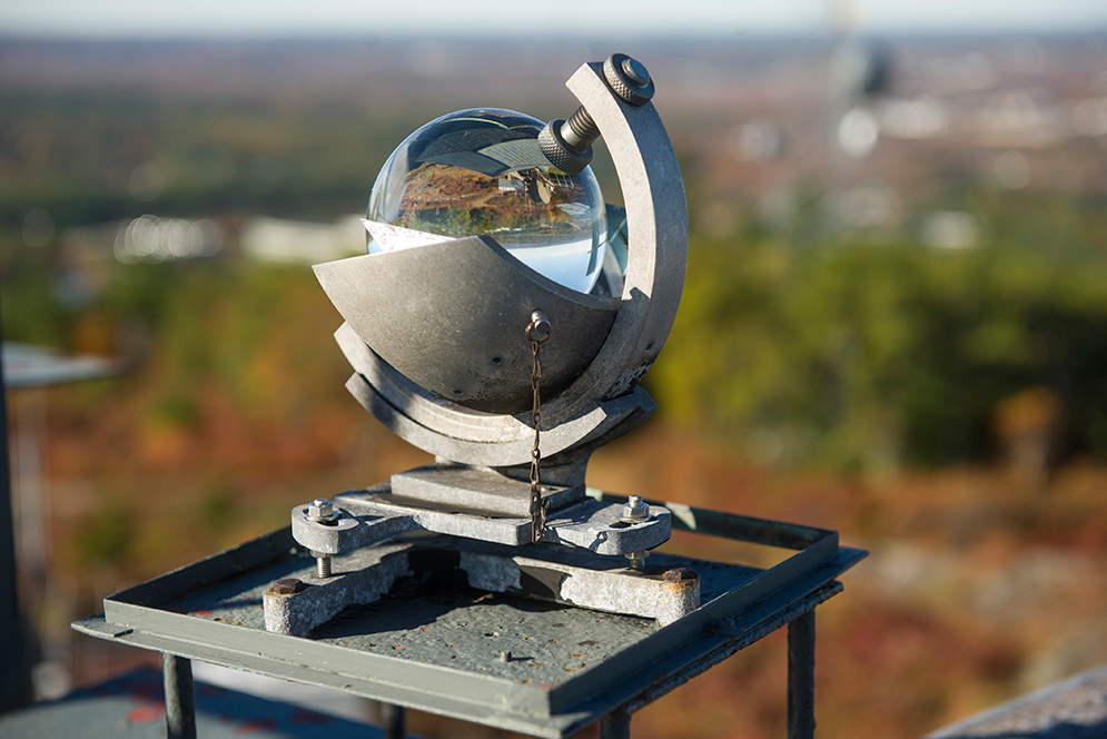 Campbell-Stokes Sunshine Recorder at Blue Hill Observatory