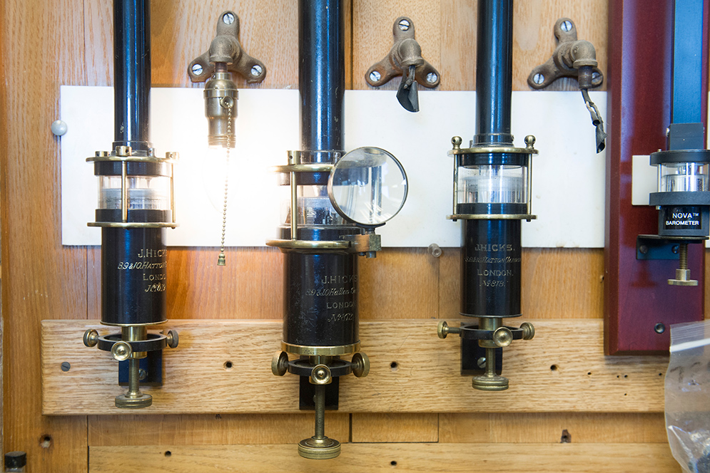oldest mercury barometer at the Blue Hill Observatory