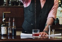 bartender pouring a drink