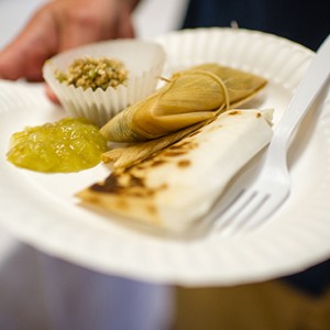 The Precolonial Aztec group served up amaranth treats and tamales with a tomatillo sauce.