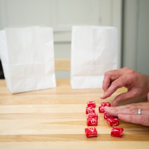 Starburst candy are used in study on sharing