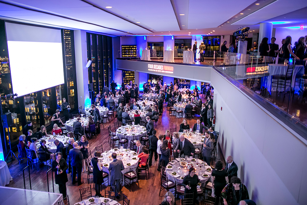 view of 300 people at the State Room for a gala