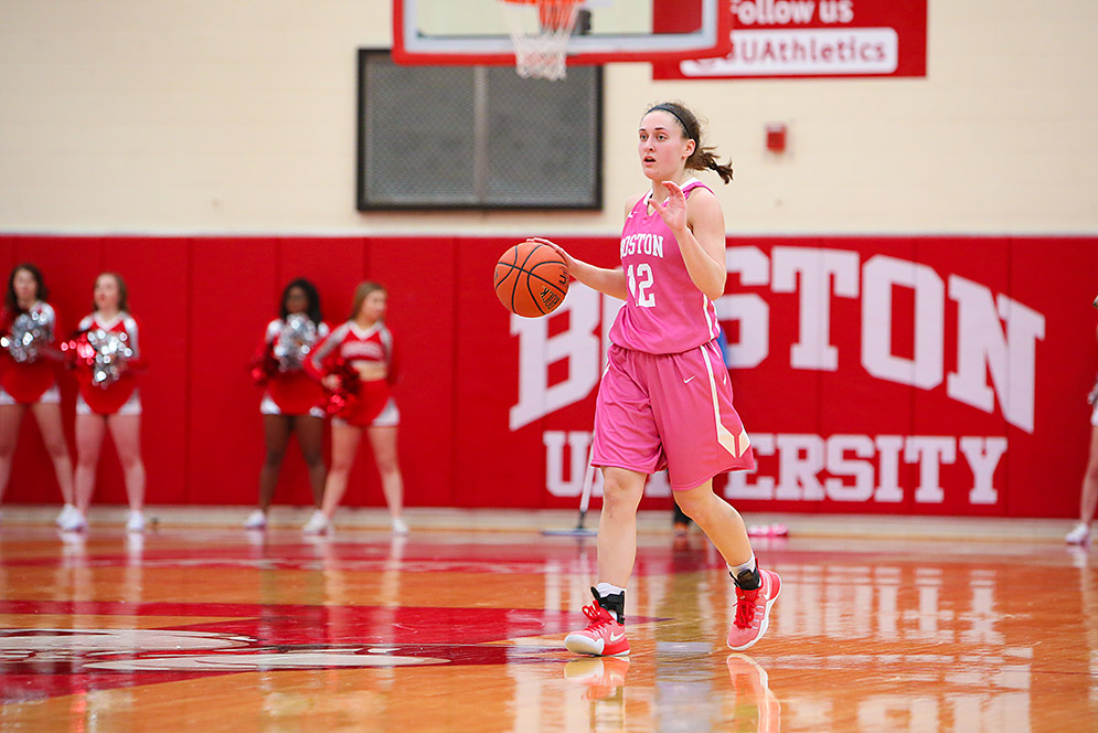 Sarah Hope dribbling basketball