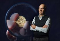Portrait of Pankaj Tandon, Boston University associate professor of economics and scholar of ancient coins or numismatist