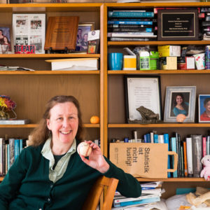 Alice Cronin-Golomb in her Kenmore office