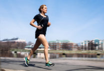 Rachel Blauner, a former captain of the BU women’s soccer team, will be competing in her first 26.2-mile race when she runs the 121st Boston Marathon Monday.