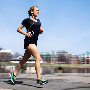 Rachel Blauner, a former captain of the BU women’s soccer team, will be competing in her first 26.2-mile race when she runs the 121st Boston Marathon Monday.