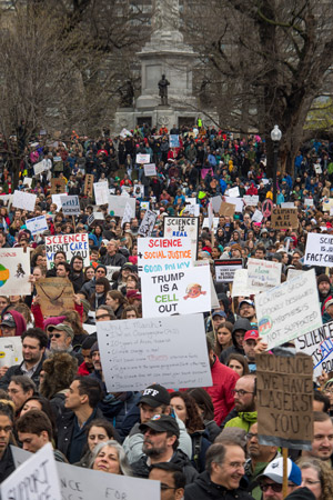 Boston Common packed with protesters