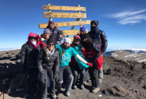 Students from BU and other schools reached the summit of Mount Kilimanjaro early Sunday morning local time. They made the climb to raise money for a children’s cancer charity.