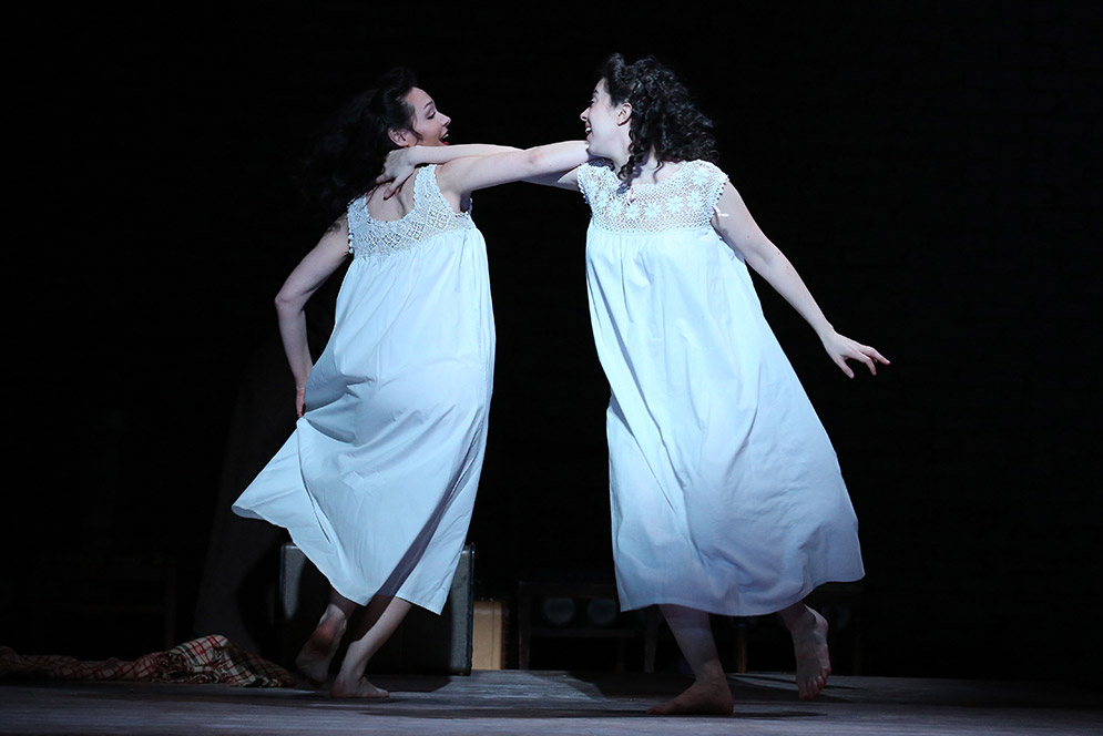 Katrina Lenk and Adina Verson perform in the play Indecent by Paula Vogel