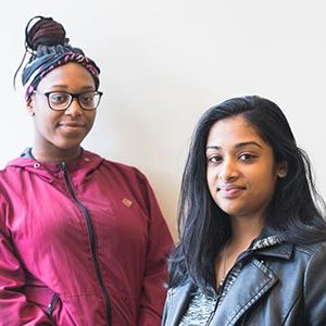 Researchers Melissa Maharaj and Chaurice McMillan who participated in a study about stress in the lives of urban youth of color.