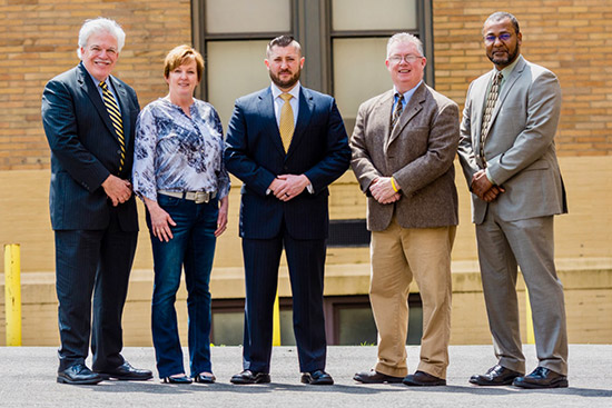 from left, Fielder, Nee, Stone, Camillo, and Benton