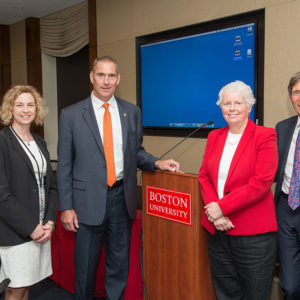 Jean Morrison, Kimberly Johnson , Fred Ryan, and David Rosenbloom at a Capitol Hill briefing on the Opioid Crisis