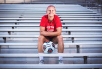 BU women’s soccer tri-captain Rachel Bloznalis (Sargent’17, SPH’19) overcame an injury-sidelined sophomore season to lead the Terriers this year.