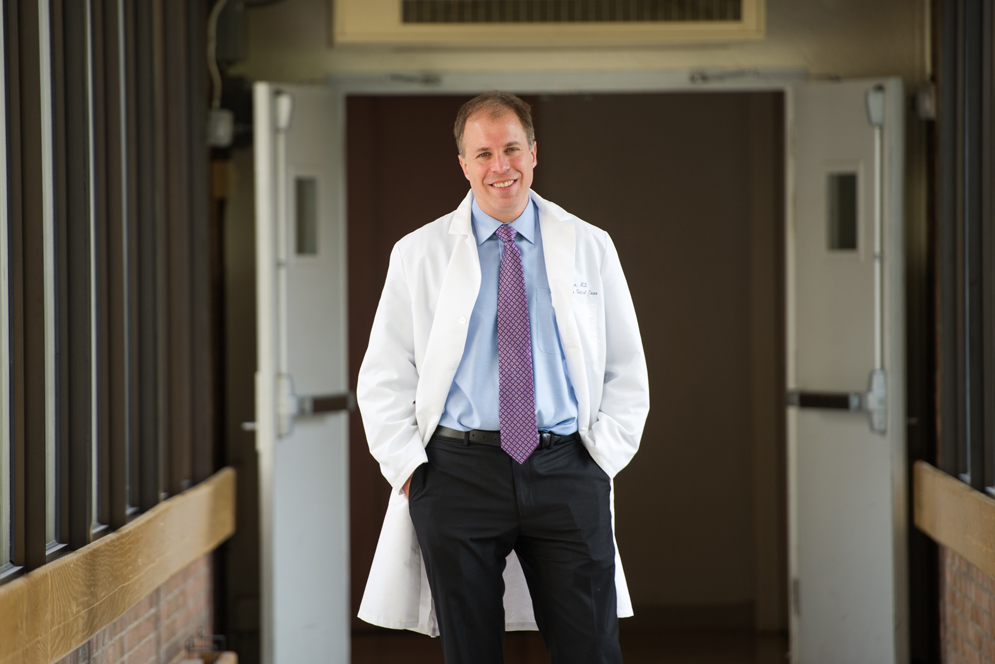 MED’s Avi Spira, a pulmonary physician scientist who has devoted his career to research on early detection of lung cancer, leads a Stand Up to Cancer lung cancer interception dream team. Photo by Cydney Scott
