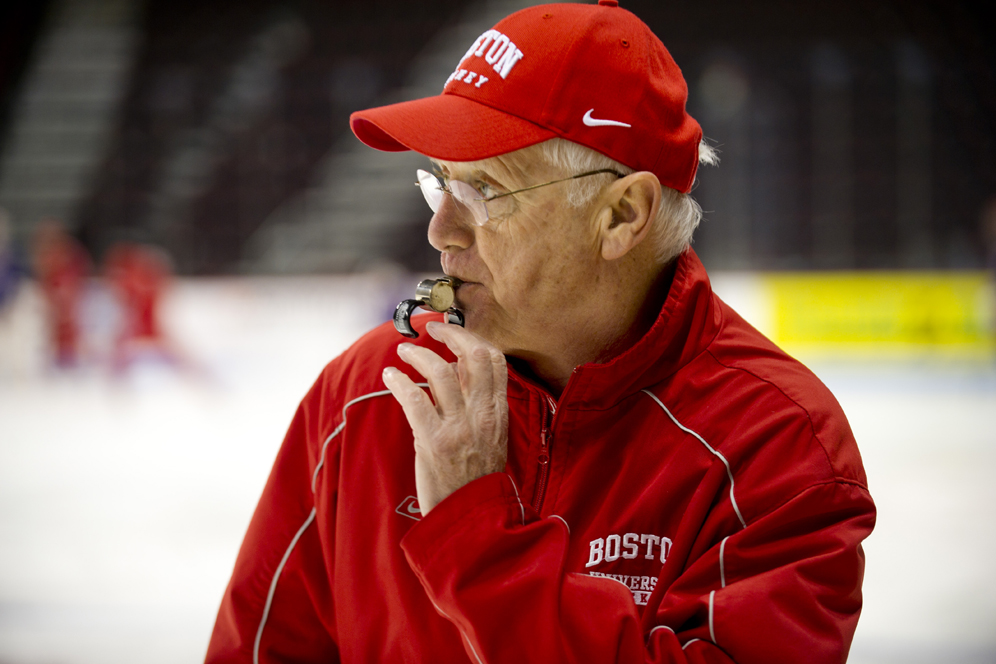 BU hockey coach Jack Parker. 