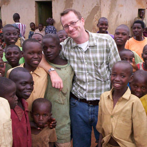 Timothy Longman with youth from Kabarondo, a village in the Eastern Province of Rwanda