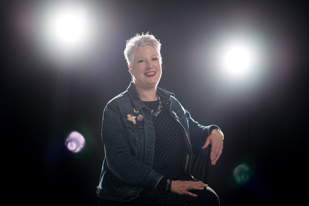 Julie Hennrikus (COM’84) is starting a new venture, giving artists the skills they need to succeed. Your Ladders is an online arts administration school, built for artists. Photo by Cydney Scott