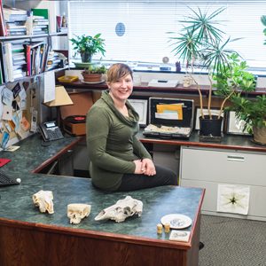 Ann Zumwalt in her office