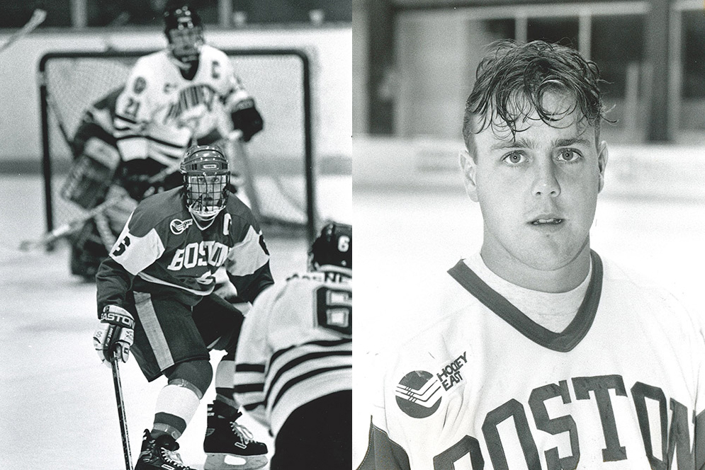 Abbie O'Connel on the ice hockey team