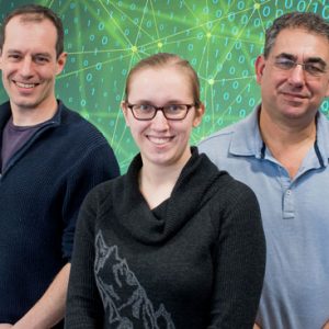 BU computer scientists Adam Smith (from left), Sarah Scheffler, and Ran Canetti are working with MIT PhD students to design systems whose decisions about all subsets of the population are equally accurate.