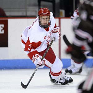 Charlie Coyle on the ice as a Terrier