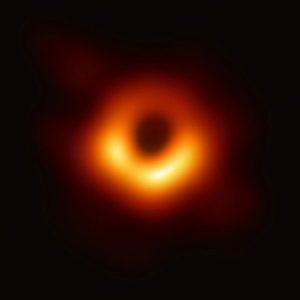 The first direct visual evidence of the supermassive black hole in the center of Messier 87 (M87) and its shadow. The shadow of the black hole seen here is the closest we can come to an image of the black hole itself, a completely dark object from which light cannot escape
