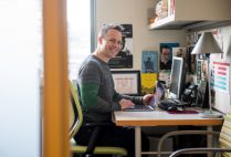 William Giraldi at his desk