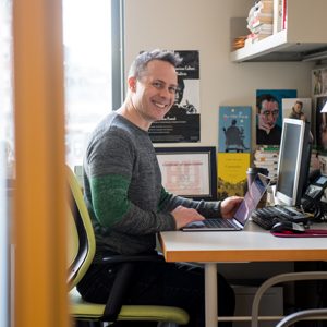 William Giraldi at his desk