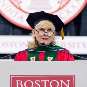 Ann McKee speaks at the MED Convocation