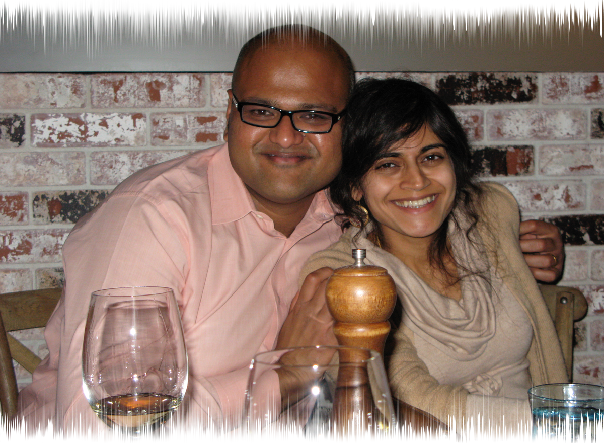 Rahul Desikan and his wife Maya Vijayaraghavan, in 2014 before Rahul was diagnosed with ALS.