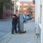 optical table #2 traveling down the sidewalk