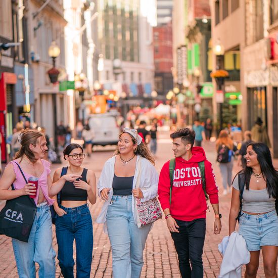 Students stroll through Boston